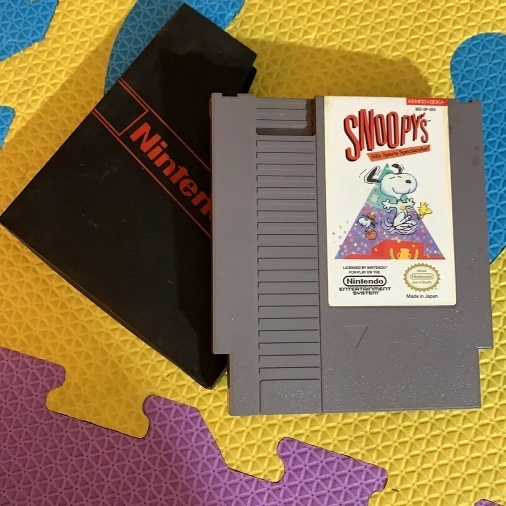 Vintage 1985 Nintendo Snoopy’s silly Sports spectacular NES OP USA game
